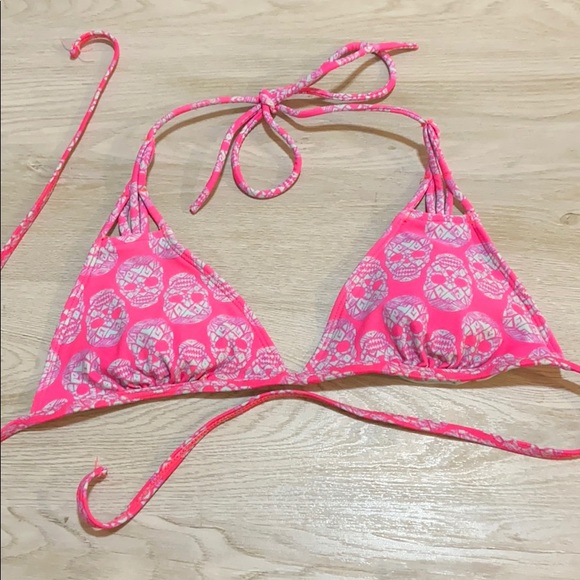 Xhilaration Skull Print Bikini Top - Picture 1 of 4